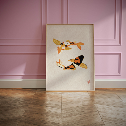 The Koi Print | Digital Print Wall Art Decor