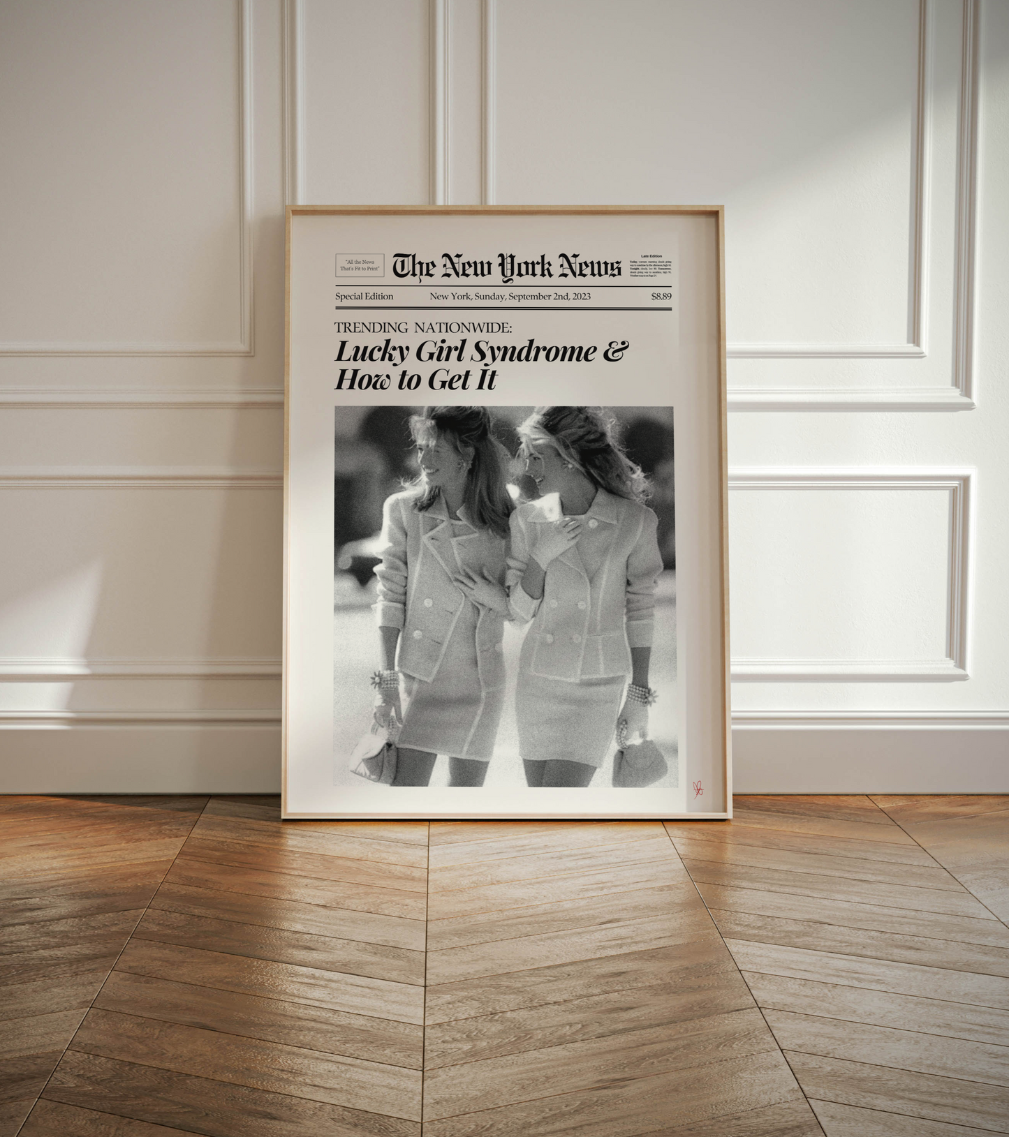 What is 'lucky girl' syndrome and does it actually work? Digital Print, Room Poster, Vintage Style Poster