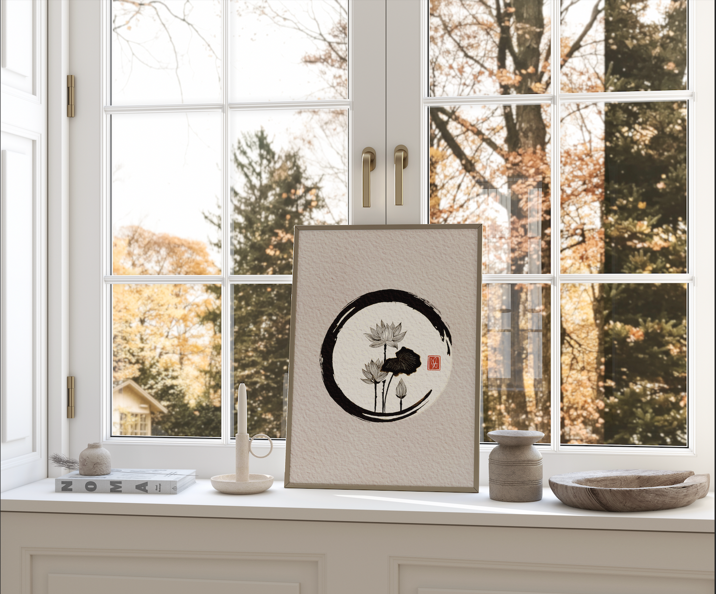 The Flower Print - Calligraphic Oriental | Room Wall Decor