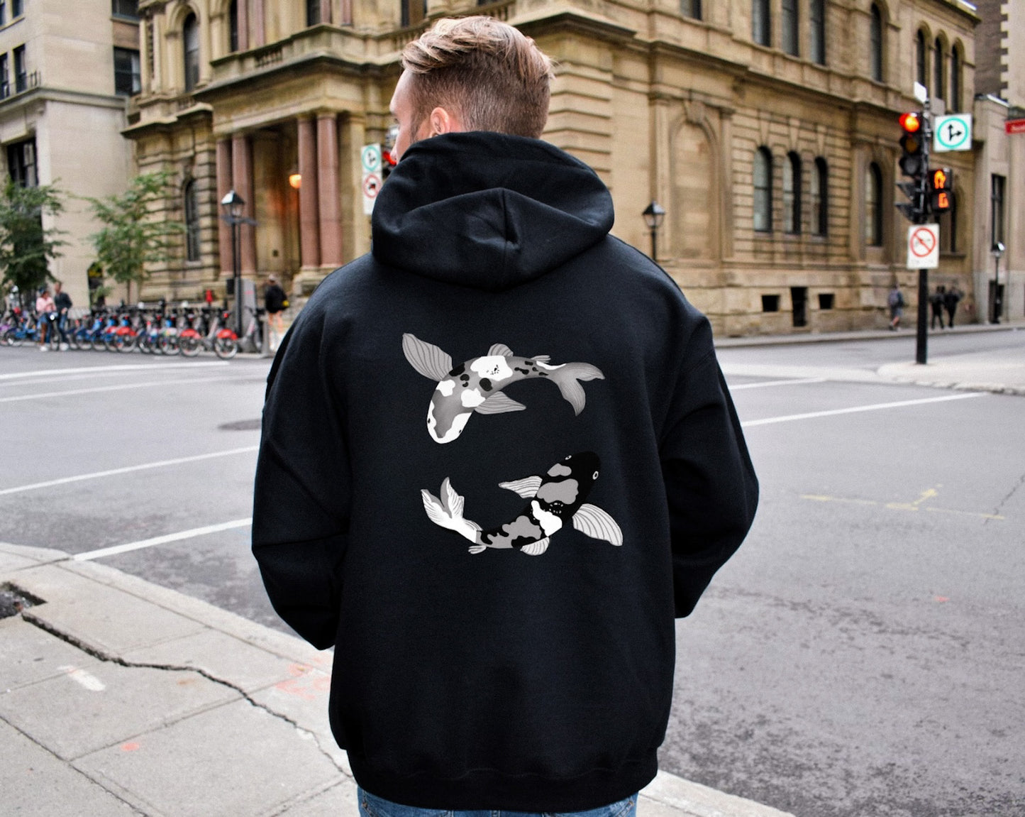 MT X Monochromatic Koi Hoodie