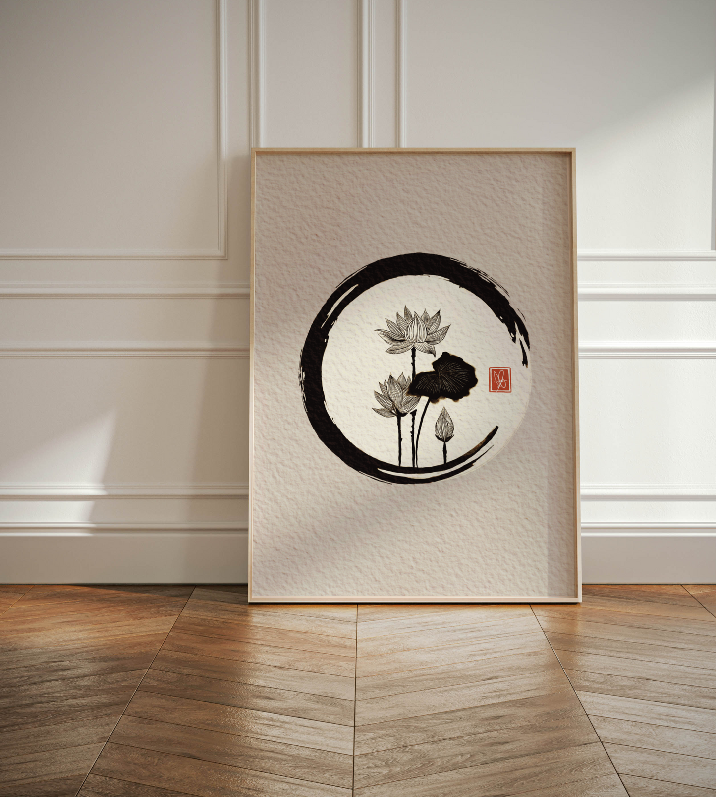 The Flower Print - Calligraphic Oriental | Room Wall Decor