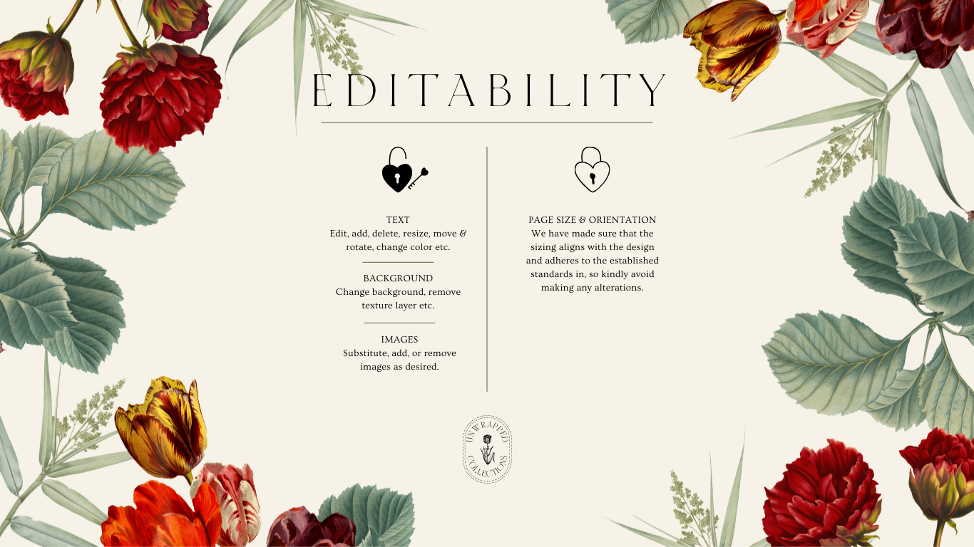 Bow Collection: Let's Eat, Serif | Editable Template (Canva)